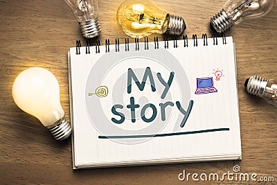 My Story Idea Stock Photo