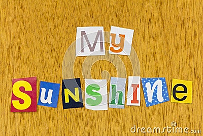 My sunshine happy smiling people love partner spouse Stock Photo