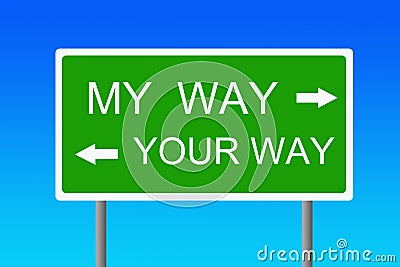 My way Stock Photo