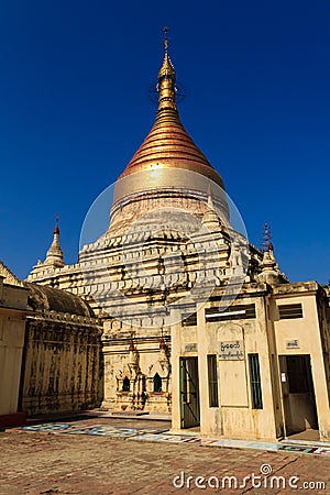 Mya Zedi Pagoda , Bagan in Myanmar (Burmar) Stock Photo