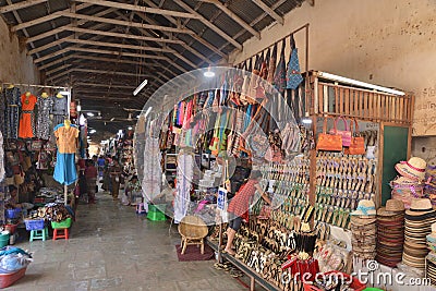 Myanmar Bagan sundry market selling Editorial Stock Photo