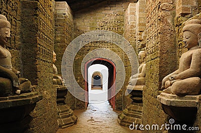 Myanmar (Burma), Mrauk U - Kothaung Temple Stock Photo