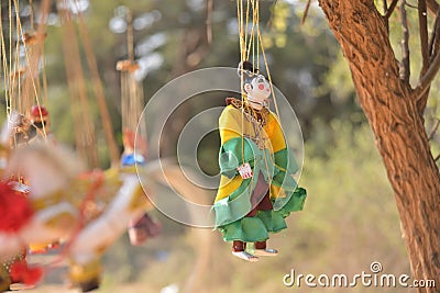 Burmese traditional puppet doll handcraft Stock Photo