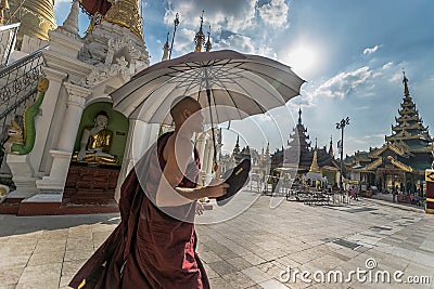 Myanmar monk Editorial Stock Photo