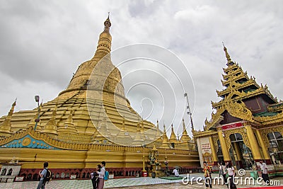 Myanmar Pagoda Editorial Stock Photo