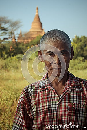 Myanmar Pastoral Workers Editorial Stock Photo