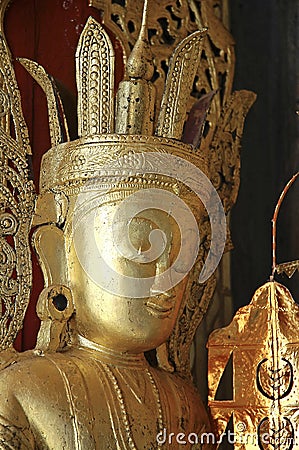 Myanmar, Pindaya: 8000 buddha's cave Stock Photo