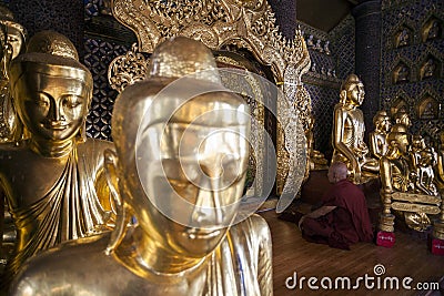 Myanmar - Yangon - THE GREAT SHWEDAGON PAGODA Editorial Stock Photo