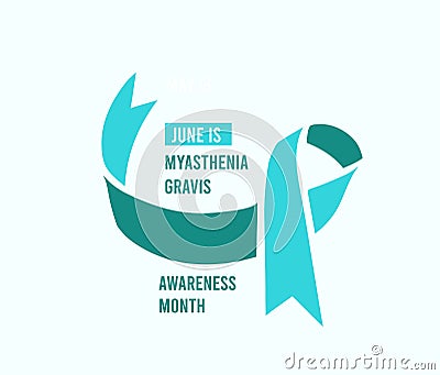 Myasthenia Gravis Awareness Month. Vector illustration Vector Illustration