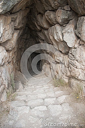 Mycenae ancient city Stock Photo