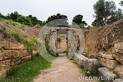 Mycenae archaeological site in Greece Stock Photo