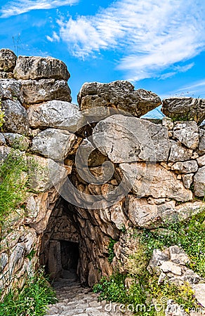 The Mycenae archaeological site in Greece Stock Photo