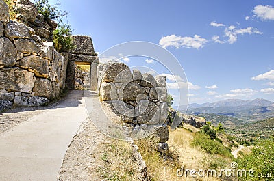 Mycenae gate, Greece Stock Photo