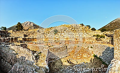 Mycenae, near Mikines in Greece Stock Photo