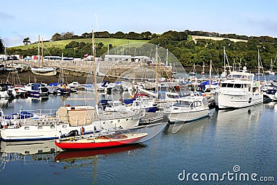 Mylor Yacht Harbour Cornwall Editorial Stock Photo
