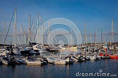 Mylor Yacht Harbour Cornwall Editorial Stock Photo