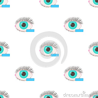 Myopia eyesight disorder pattern seamless vector Vector Illustration