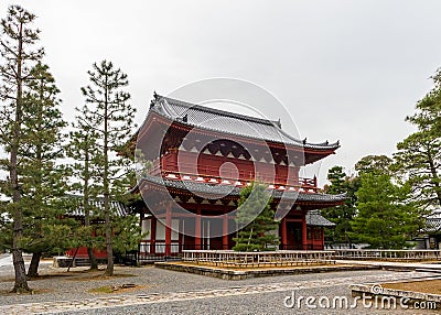 Myoshin-ji Temple, Zen Buddhist complex with 46 sub-temples in Kyoto, Japan Stock Photo