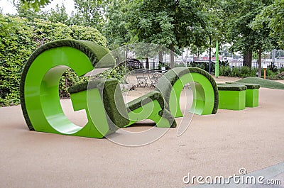 Myriad botanical gardens children's area Editorial Stock Photo