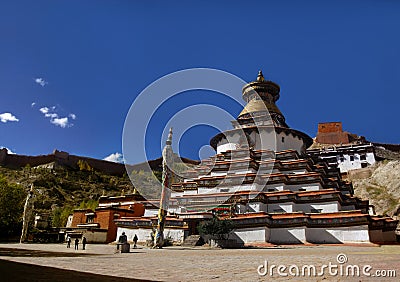 Myriad buddhas stupa Stock Photo