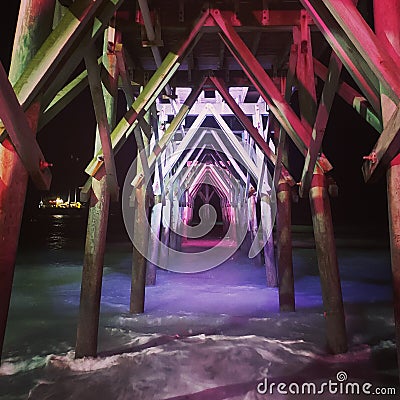 Myrtle beach boardwalk Stock Photo