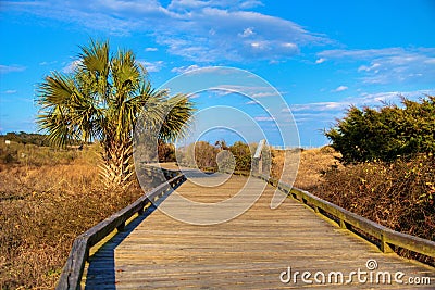 Myrtle Beach Boardwalk Stock Photo