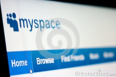 Myspace Editorial Stock Photo