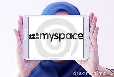 Myspace social networking website logo Editorial Stock Photo