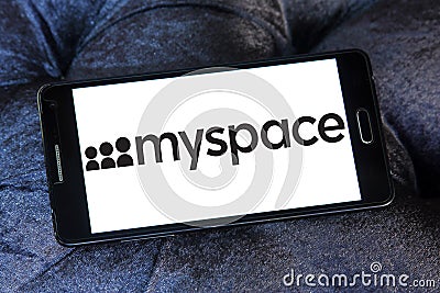 Myspace social networking website logo Editorial Stock Photo