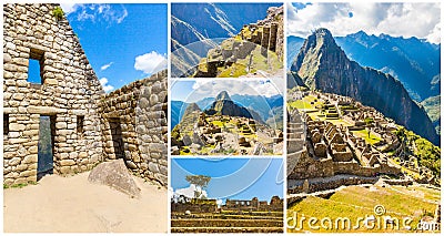 Mysterious city - Machu Picchu, Peru,South America. Stock Photo