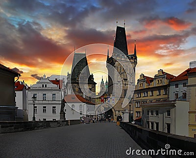 Mysterious City Prague Editorial Stock Photo