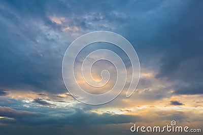 Mysterious clouds Stock Photo