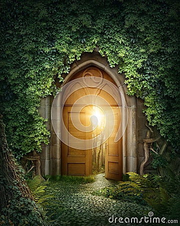 Mysterious entrance Stock Photo