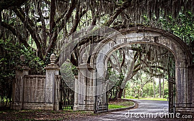 Mysterious Grand Entrance Stock Photo