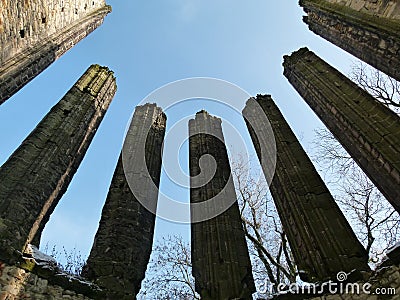 Mysterious historical building with positive energy Stock Photo