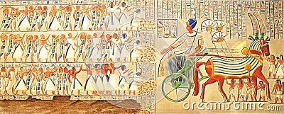 Mysterious picture of ancient egypt Stock Photo