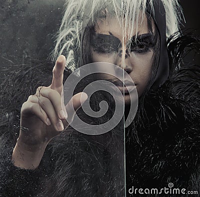 Mysterious woman Stock Photo