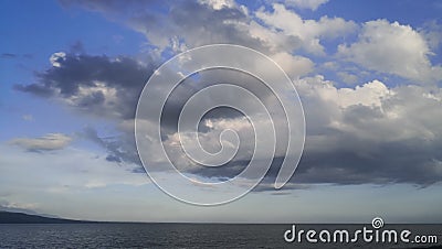 The mystery of the evening cloud Stock Photo