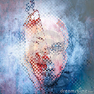 Mystic abstract mask Stock Photo