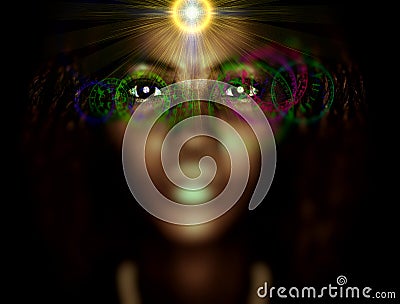Mystic and Ancients Vision Stock Photo