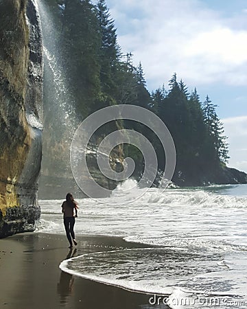 Mystic Beach Editorial Stock Photo