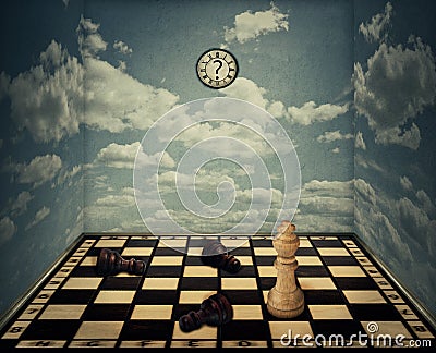 Mystic chess room Stock Photo