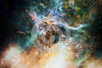 Mystic Mountain of Carina Nebula Stock Photo