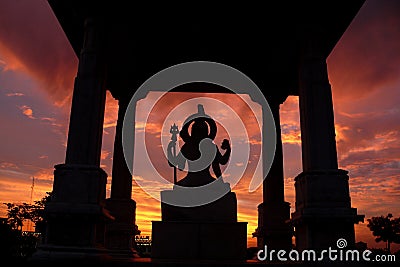 Mystic sunset Stock Photo