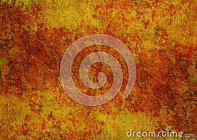 Stones Painting Mystic Yellow Red Orange Brown Grunge Dark Rusty Distorted Decay Old Abstract Texture Autumn Background Wallpaper Stock Photo