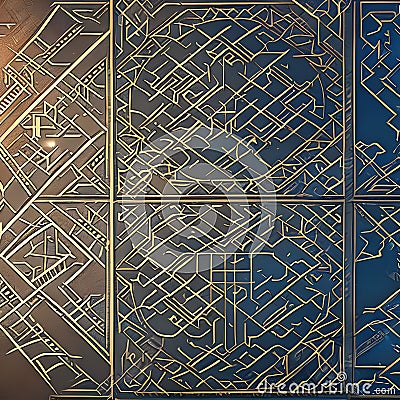 A mystical digital texture inspired by ancient runes and symbols, with intricate patterns and a mystical glow1, Generative AI Stock Photo