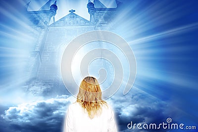 Mystical gate Stock Photo