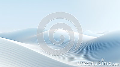 Mystical Landscape Illusion: Mountains and Desert in Abstract Brilliance in Silber/Grey Stock Photo