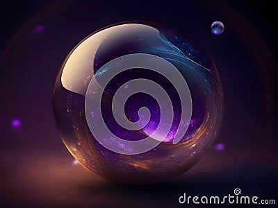 Mystical Orbs: Captivating Magic Ball Picture Collection Cartoon Illustration