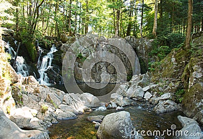 Saut du bouchot canyon in the vosges mountains Stock Photo